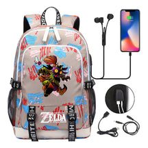 Usb Youth Primary And Secondary School Student Backpack For Men And Women's Leisure Sports Backpack