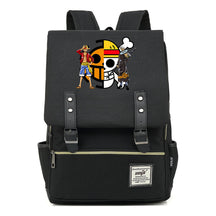 Anime Pirate King Luffy Printed Youth School Bag For Men And Women With Casual Belt Buckle Classic Backpack