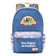 Toy Bear Game, Fashionable Print, Teenage Girl Student Backpack, Casual Canvas Backpack