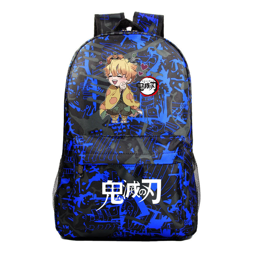 Comic Cartoon Fashion Printed Youth Student Backpack For Men And Women's Leisure Backpack