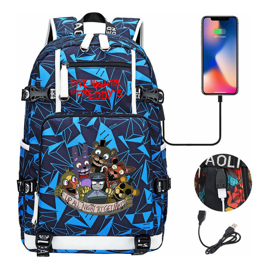 Toy Bear Game Peripheral Usb Youth Student School Bag Leisure Large Capacity Travel Backpack