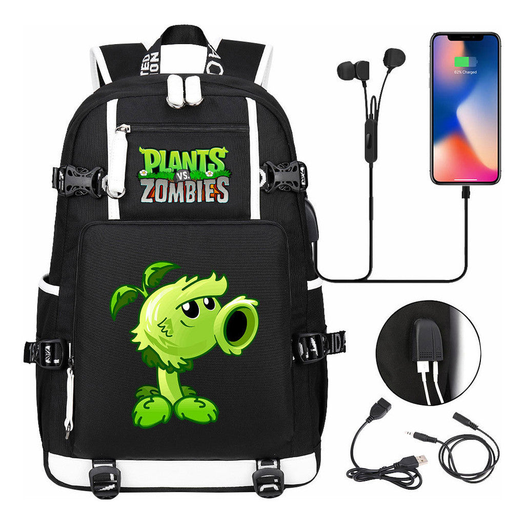 Game Battle Printed Usb Youth Student Backpack For Men And Women's Leisure Travel Backpack
