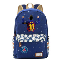Sports Football Star Printed Youth Student Backpack For Men And Women's Leisure Backpack