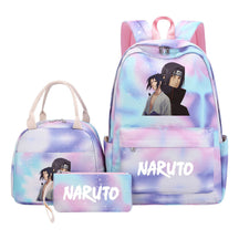 Naruto Student Girl Backpack Lunch Bag Three Piece Set Backpack Set