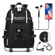 Death Note Usb Large Capacity Youth Student Backpack Men's And Women's Leisure Travel Backpack