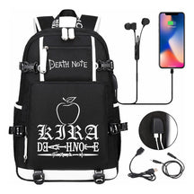Death Note Usb Large Capacity Youth Student Backpack For Boys And Girls Leisure Travel Backpack