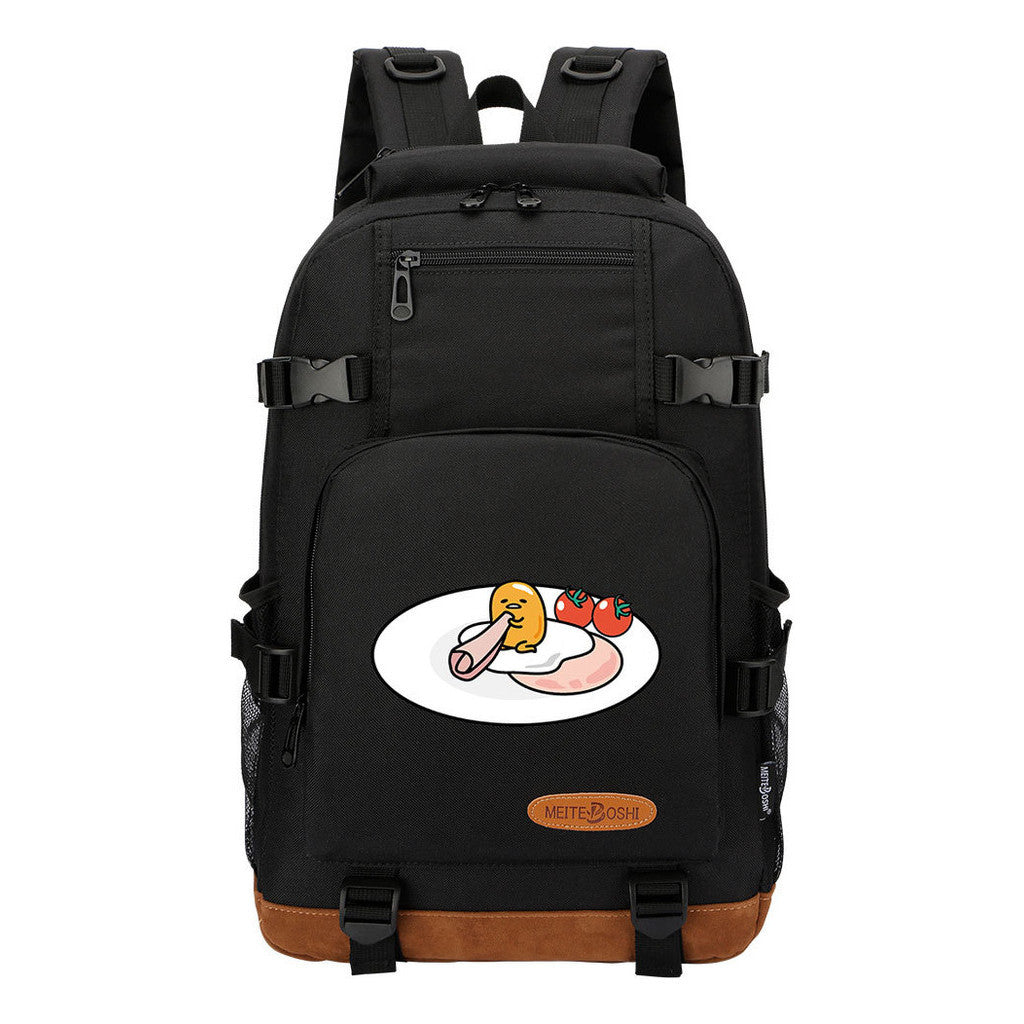 Lazy Teenage Student Backpack, Boys And Girls Backpack