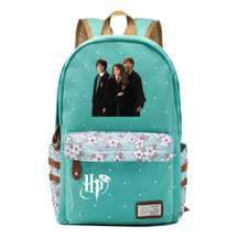 School Of Witchcraft And Wizardry Student Backpack, Floral Canvas, Female Backpack