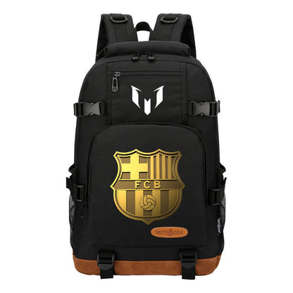 Sports Football Star Printed Youth Student Backpack Backpack