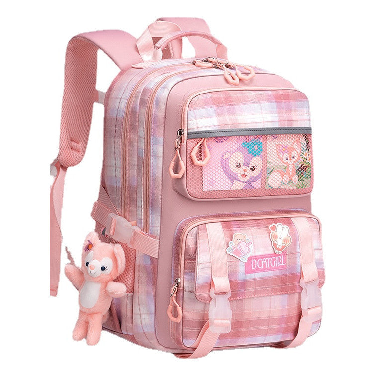 Elementary School Backpack For Spine Protection And Weight Reduction For Children And Girls, Ultra Light Waterproof Backpack