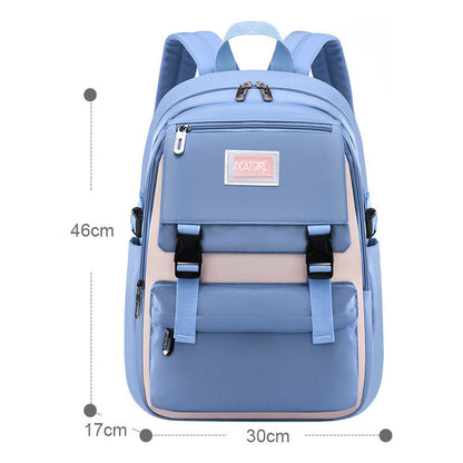 Student Backpack With Reduced Load And Spine Protection, Large Capacity Backpack