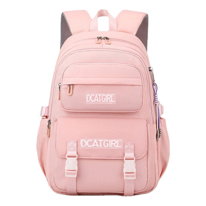 Reducing Load And Protecting Spine, Simple And Large Capacity Student Girl Backpack