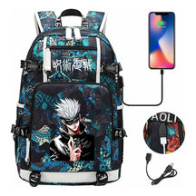 Printed Usb Youth Student Backpack Leisure Large Capacity Travel Backpack