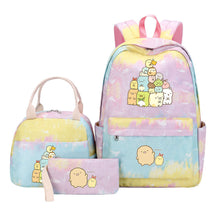 Corner Biology Student School Bag Lunch Bag Three Piece Set Backpack Set