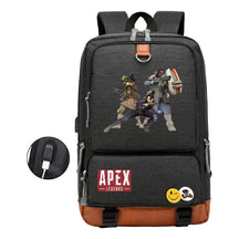 Apex Hero Print Usb Youth School Bag Leisure Travel Backpack