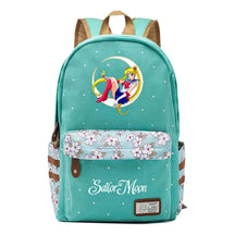 Anime Beauty Girl Warrior Youth School Bag Fragmented Flower Leisure Backpack