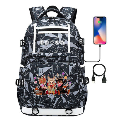 Usb Youth Student School Bag Men's And Women's Backpack Leisure Travel Backpack