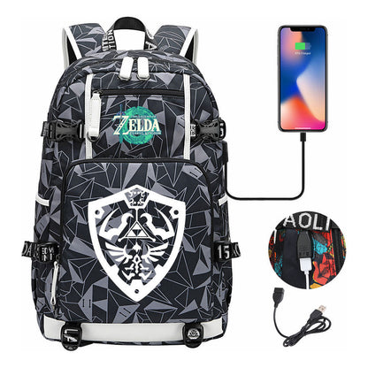 Printed Teenage Student Backpack For Men And Women's Leisure Travel Backpack