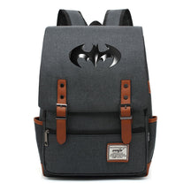 Superhero Batman Print Student Backpack Casual Belt Buckle Classic Backpack