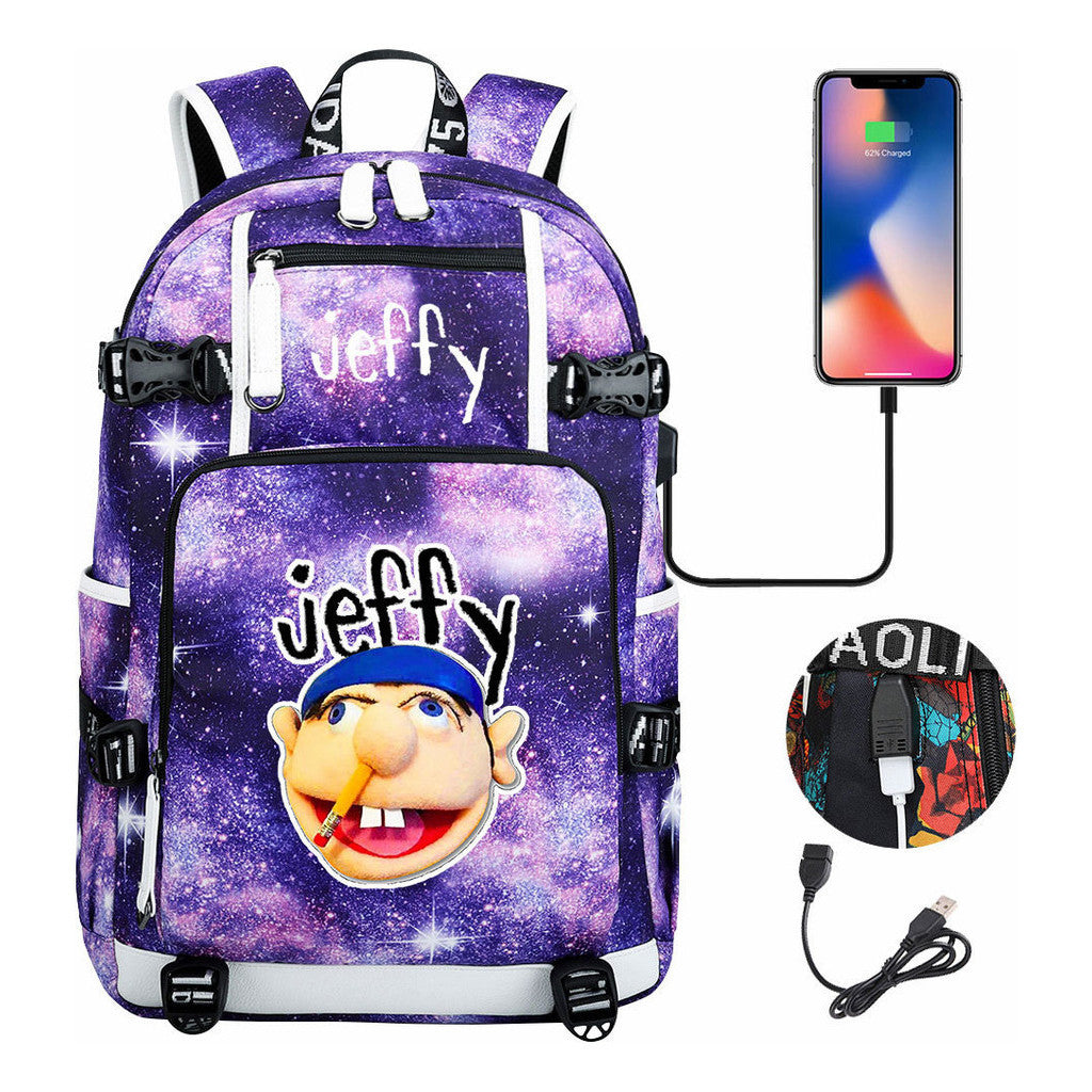 Printed Teenage Student Backpack, Men's And Women's Backpacks, Leisure Travel Backpacks