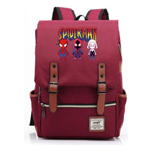 Superhero Print Youth Student Backpack For Men And Women, Casual Belt Buckle, Classic Backpack
