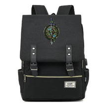 Game Tear Print Of The Kingdom Of Zelda Youth Primary And Secondary School Student Backpack Usb Men's And Women's Leisure Backpack