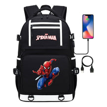 Superhero Printed Youth Student Backpack Men And Women's Leisure Travel Backpack