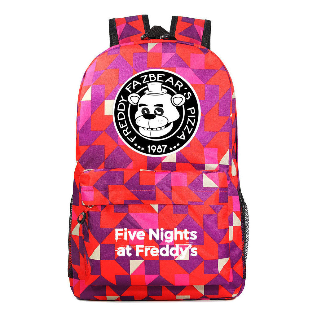 Fashion Toy Bear Game Fashion Starry Sky Youth Student Backpack Men's And Women's Leisure Backpack