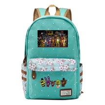 Toy Bear Game, Fashionable Print, Teenage Girl Student Backpack, Casual Canvas Backpack