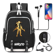 Naruto Student Backpack Usb Men's And Women's Casual Backpack