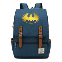 Golden Hero Batman Printed Youth Student School Bag Casual Belt Buckle Classic Backpack