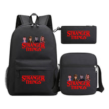 Strange Story Starry Sky Printed Youth Student Backpack 3-piece Set For Men And Women, Backpack Set