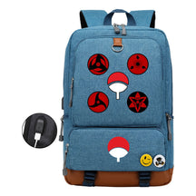 Naruto Printed Usb Student Backpack For Leisure Travel Backpack