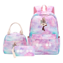 Teenage Student Girl Backpack Lunch Bag Three Piece Set Backpack