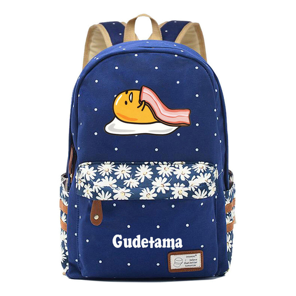 Egg Yolk Lazy Egg Teenage Girls Student Backpack Leisure Backpack