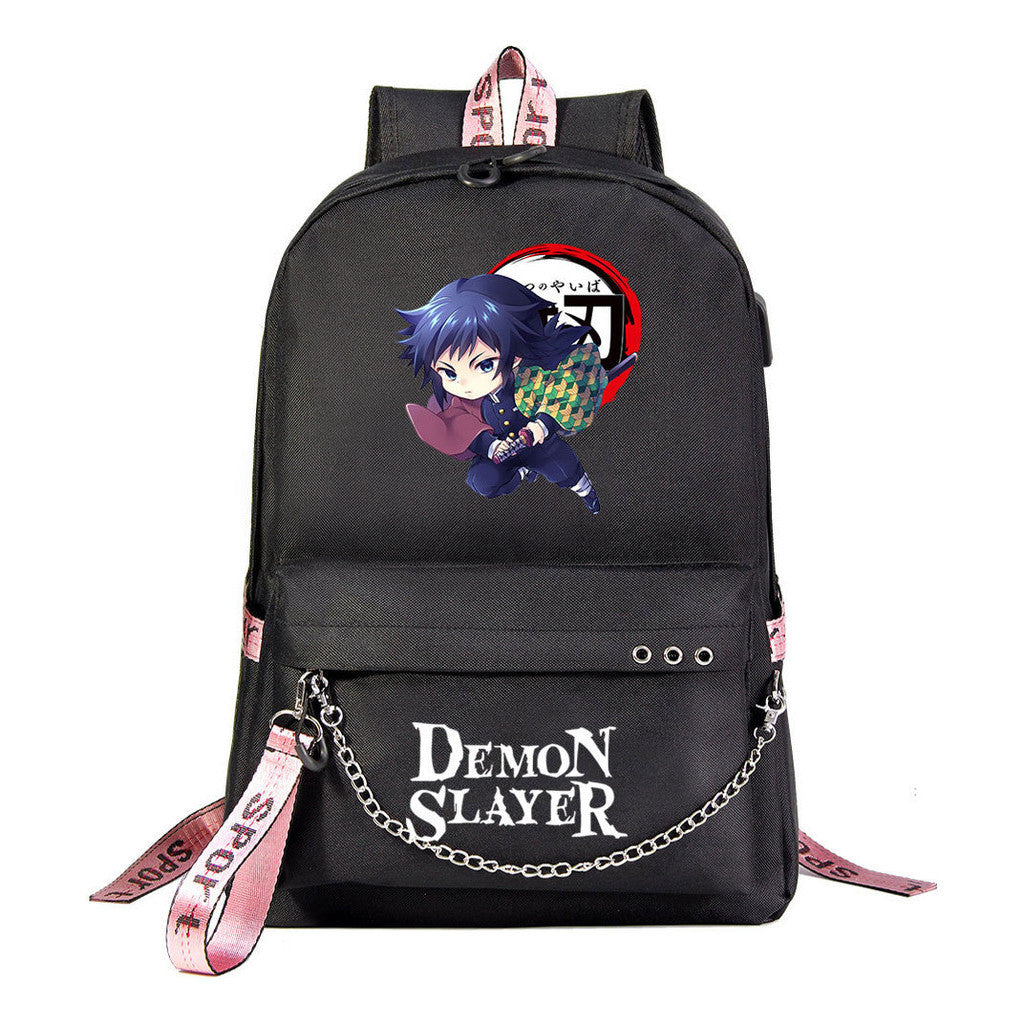 Cartoon Ribbon Youth Student School Bag Men's And Women's Leisure Travel Backpack
