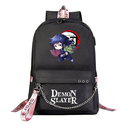Cartoon Ribbon Youth Student School Bag Men's And Women's Leisure Travel Backpack