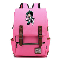 Anime My Heroes Academy Printed Youth Student Backpack Men's And Women's Leisure Belt Buckle Classic Backpack
