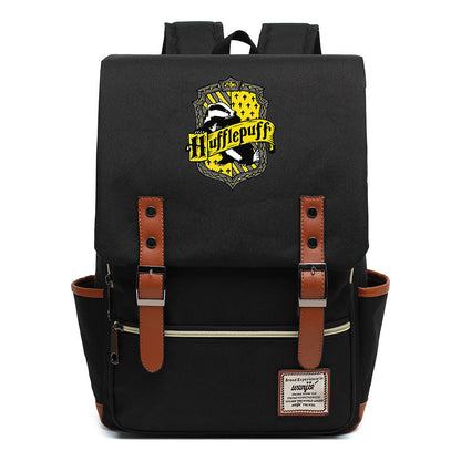 School Of Witchcraft And Wizardry Printed Teenage Student Backpack For Men And Women With Casual Belt Buckle Classic Backpack  43*29*13.5cm