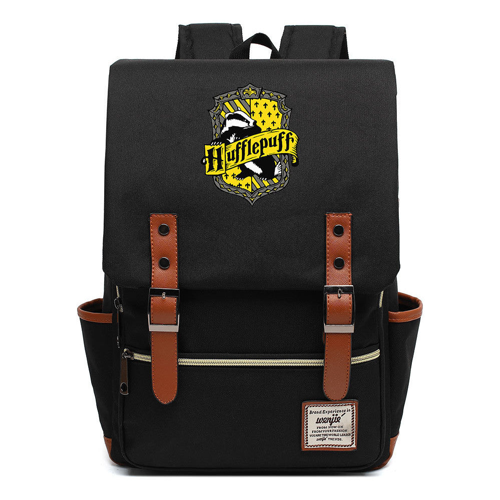 School Of Witchcraft And Wizardry Printed Teenage Student Backpack For Men And Women With Casual Belt Buckle Classic Backpack  43*29*13.5cm