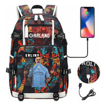 Basketball Star Harland Printed Youth Student Backpack With Large Capacity Leisure Travel Backpack