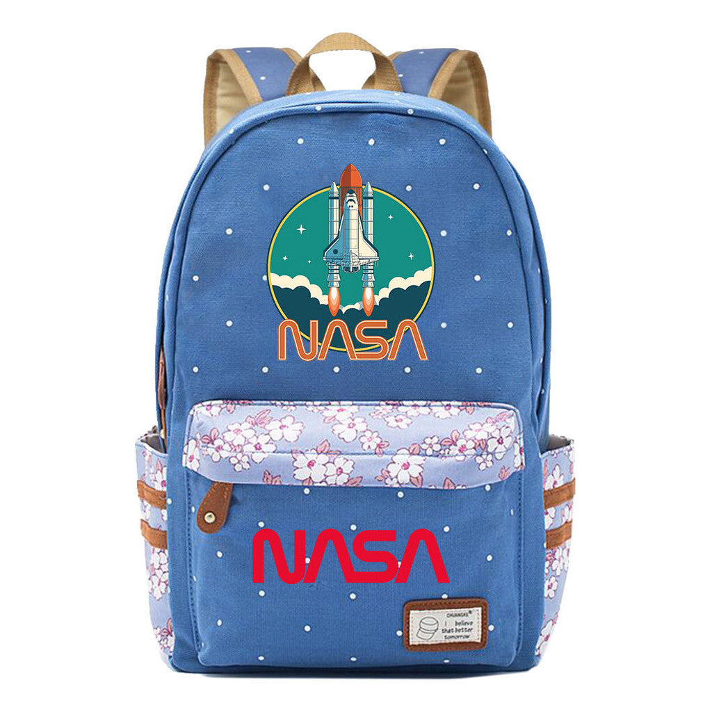 Fashionable Printed Student Backpack From Nasa, Casual Backpack