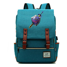 Printed Youth Student Backpack Usb Men's And Women's Casual Backpack