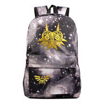 Golden Printed Student Backpack Casual Backpack