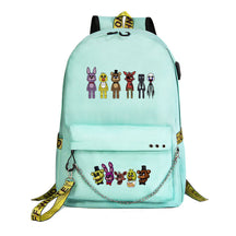 Toy Bear Game Usb Youth Student Backpack For Men And Women Leisure Travel Backpack