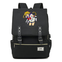 Anime Beauty Girl Warrior Youth Student School Bag Usb Men's And Women's Leisure Backpack