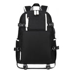 Printed Usb Youth Student School Bag Leisure Large Capacity Travel Backpack