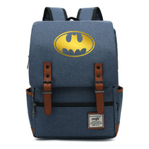 Golden Hero Batman Printed Youth Student School Bag Casual Belt Buckle Classic Backpack