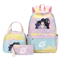 Naruto Student Girl Backpack Lunch Bag Three Piece Set Backpack Set