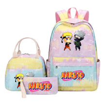 Naruto Student Girl Backpack Lunch Bag Three Piece Set Backpack Set